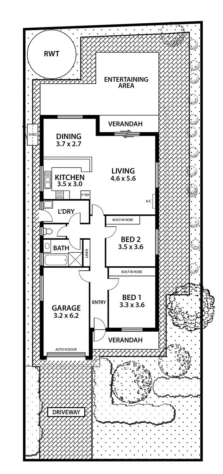Floorplan of Homely house listing, 6 Edinburgh Grove, Strathalbyn SA 5255