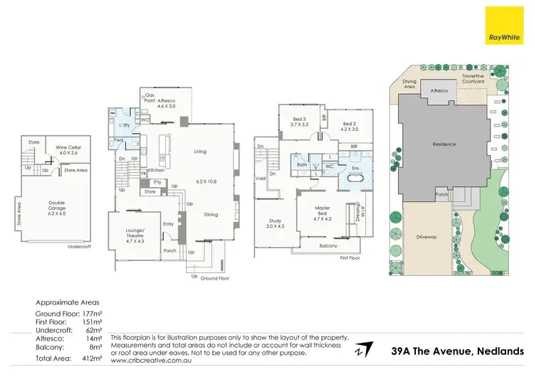 Floorplan of Homely house listing, 39A The Avenue, Nedlands WA 6009