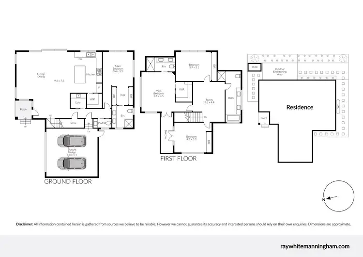 Floorplan of Homely townhouse listing, 3/16-18 Vannam Drive, Ashwood VIC 3147