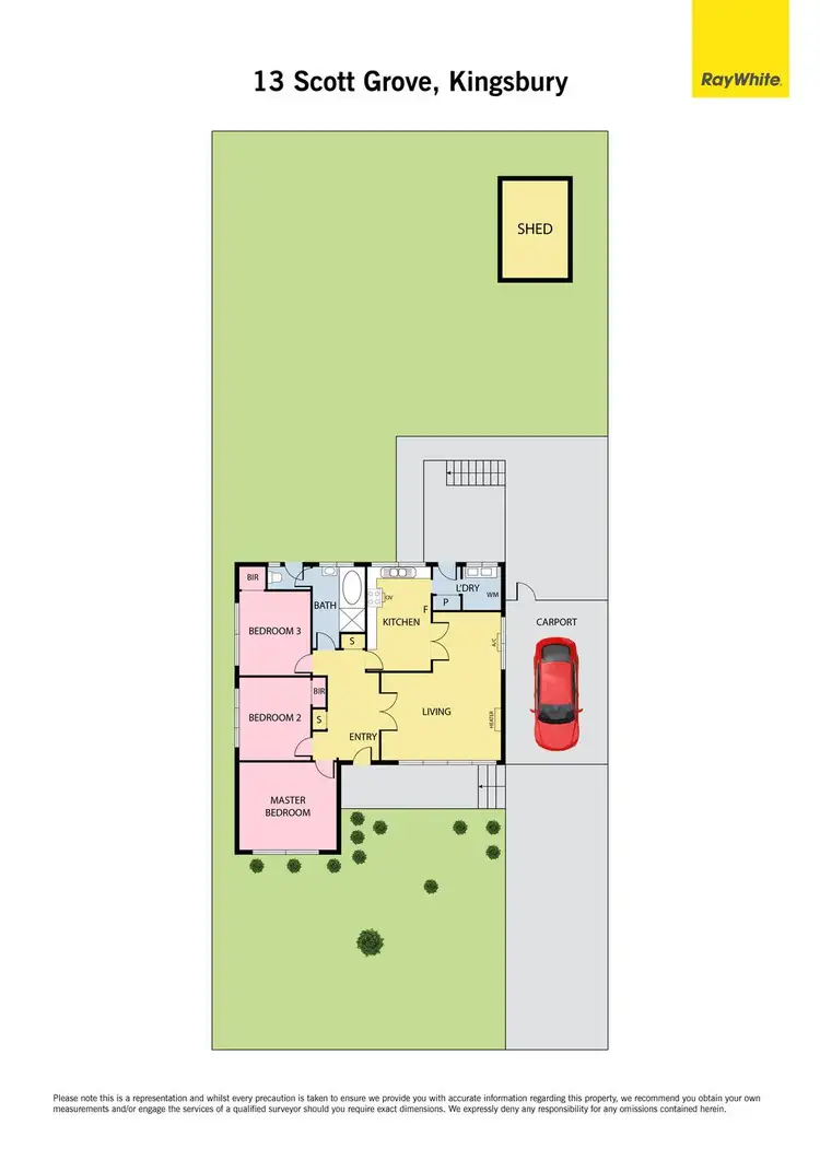 Floorplan of Homely house listing, 13 Scott Grove, Kingsbury VIC 3083