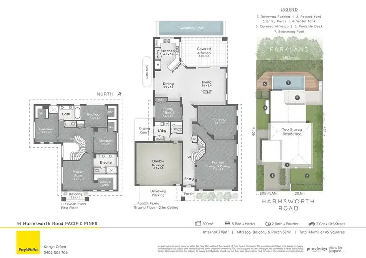 Floorplan of Homely house listing, 44 Harmsworth Road, Pacific Pines QLD 4211