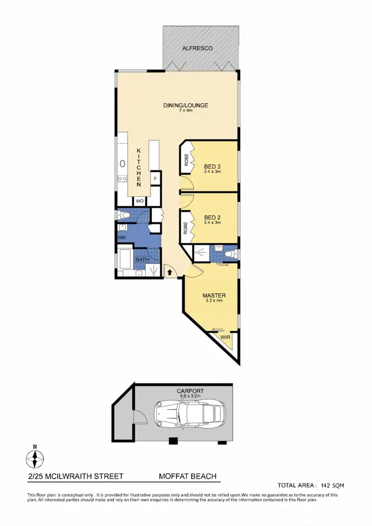 Floorplan of Homely unit listing, Unit 2/25 McIlwraith Street, Moffat Beach QLD 4551
