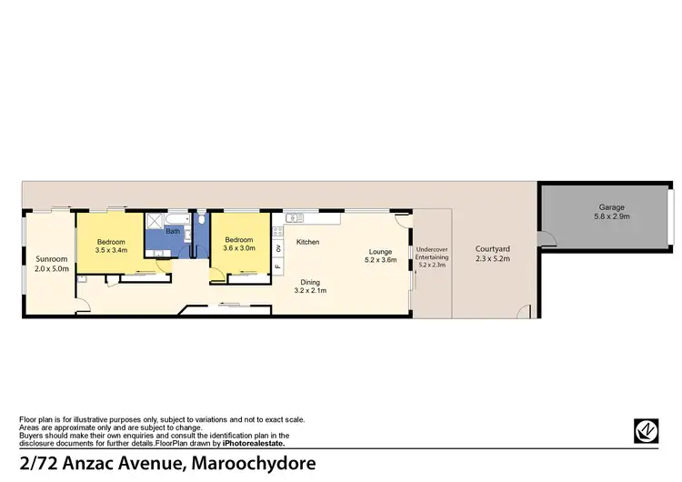 Floorplan of Homely unit listing, 2/72 Anzac Avenue, Maroochydore QLD 4558