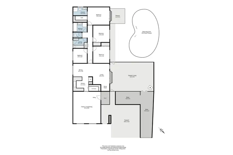 Floorplan of Homely house listing, 16 Clarence Street, Shepparton VIC 3630