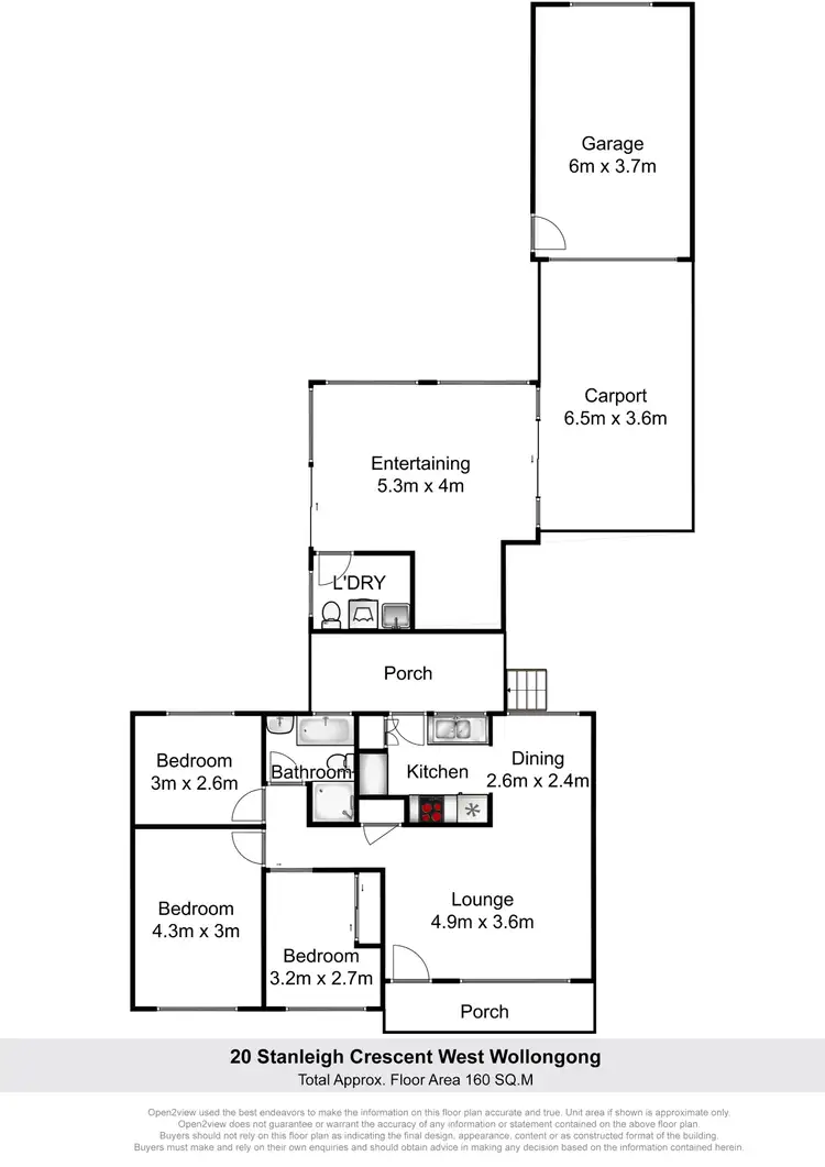 Floorplan of Homely house listing, 20 Stanleigh Crescent, West Wollongong NSW 2500