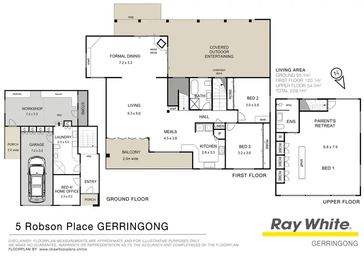 Floorplan of Homely house listing, 5 Robson Place, Gerringong NSW 2534