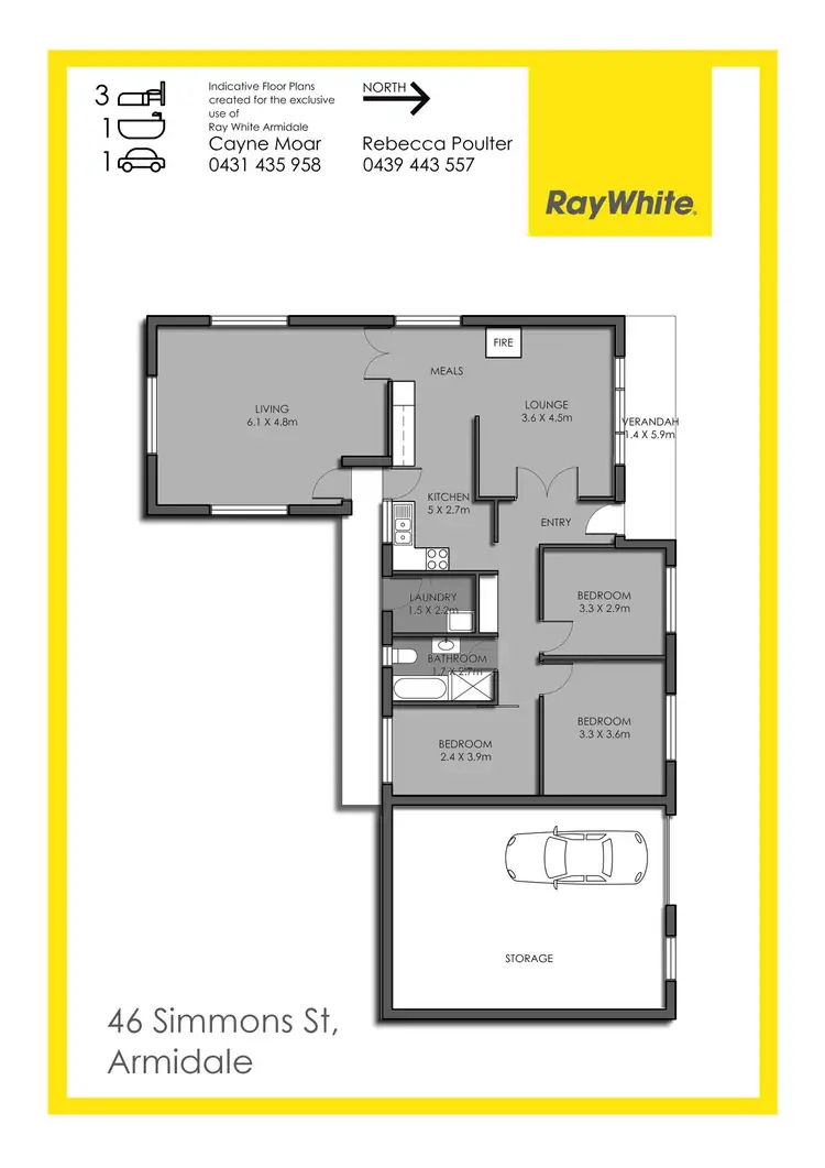 Floorplan of Homely house listing, 46 Simmons Street, Armidale NSW 2350