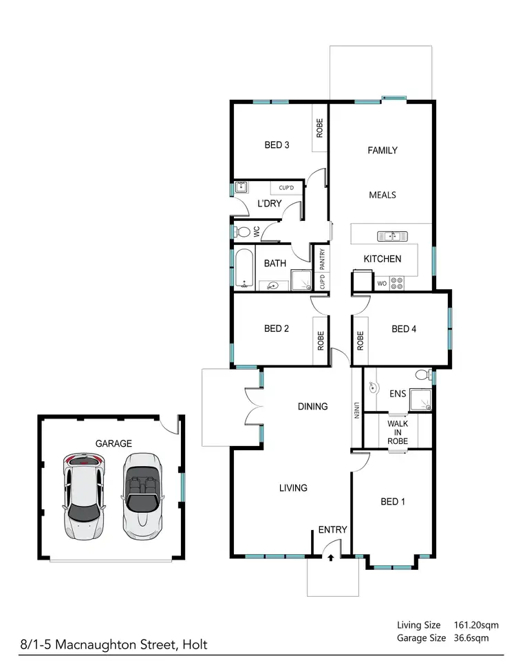 Floorplan of Homely house listing, 8/1-5 Macnaughton Street, Holt ACT 2615