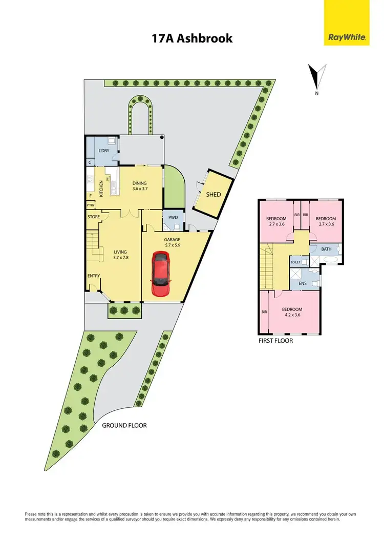 Floorplan of Homely townhouse listing, 17A Ashbrook Circuit, Bundoora VIC 3083