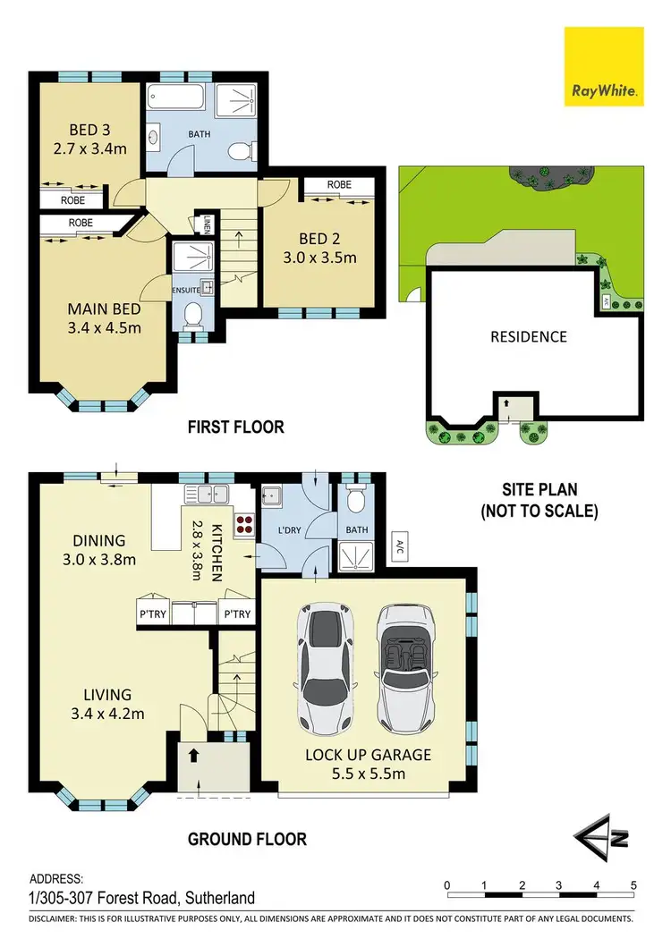 Floorplan of Homely townhouse listing, 1/305-307 Forest Road, Sutherland NSW 2232