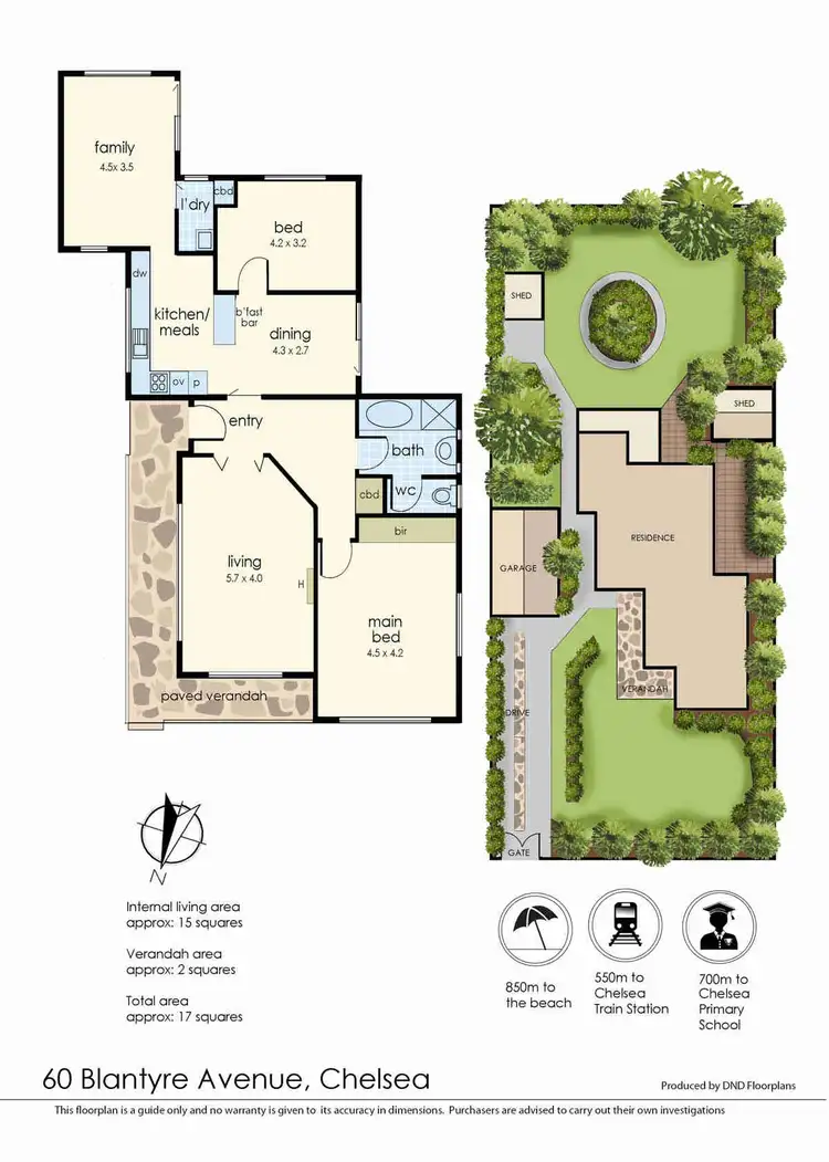 Floorplan of Homely house listing, 60 Blantyre Avenue, Chelsea VIC 3196