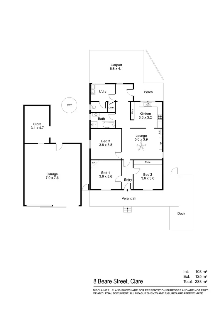 Floorplan of Homely house listing, 5/8 Beare Street, Clare SA 5453