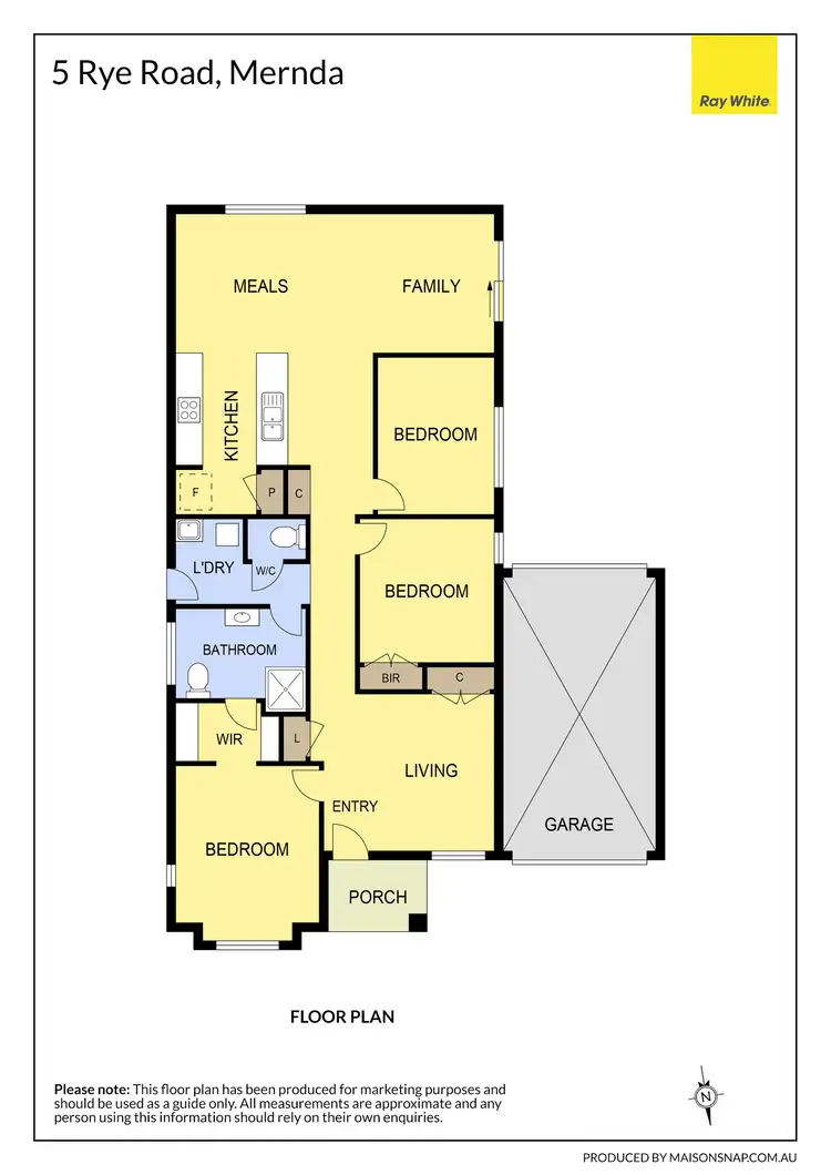 Floorplan of Homely house listing, 5 Rye Road, Mernda VIC 3754