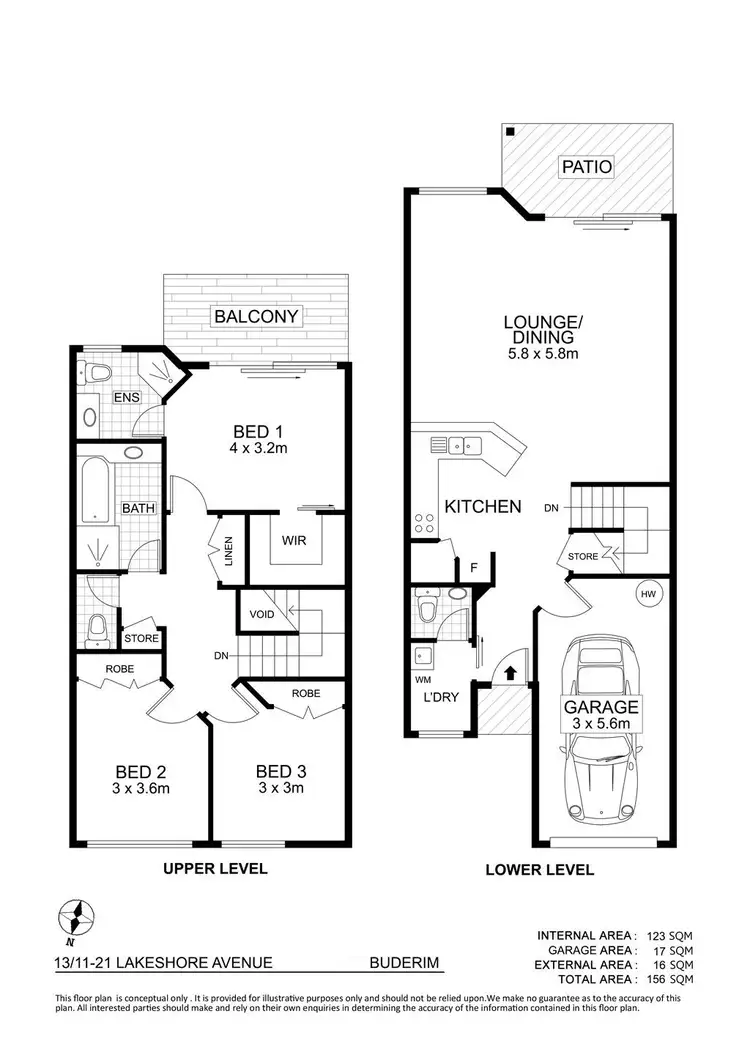 Floorplan of Homely townhouse listing, 13/11-21 Lakeshore Avenue, Buderim QLD 4556