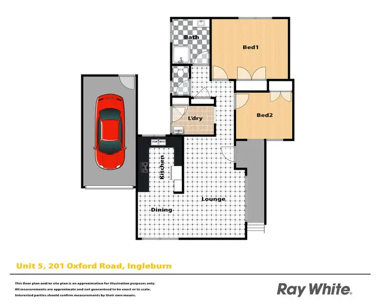 Floorplan of Homely villa listing, 5/201 Oxford Road, Ingleburn NSW 2565