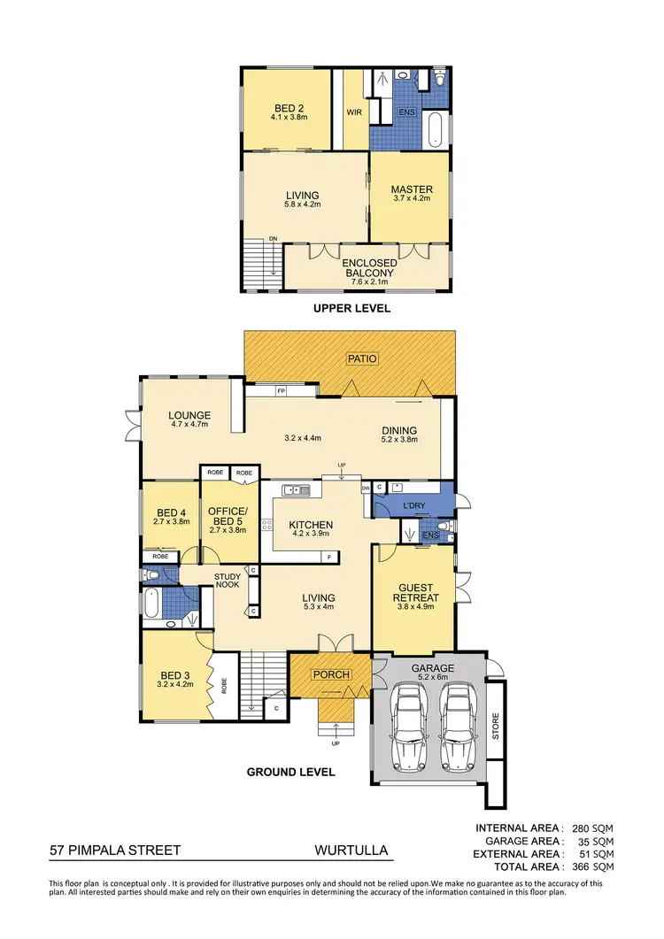Floorplan of Homely house listing, 57 Pimpala Street, Wurtulla QLD 4575