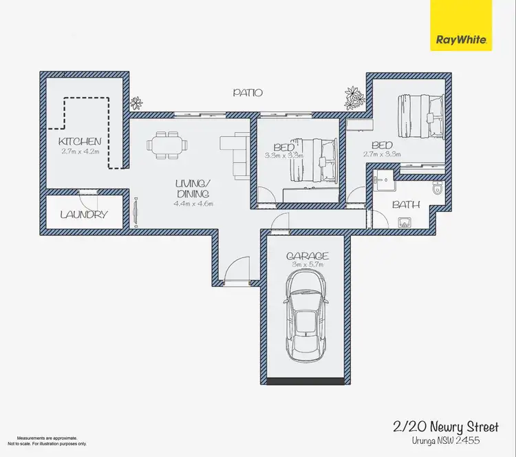 Floorplan of Homely house listing, 2/20 Newry Street, Urunga NSW 2455