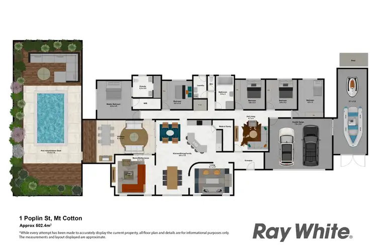 Floorplan of Homely house listing, 1 Poplin Place, Mount Cotton QLD 4165
