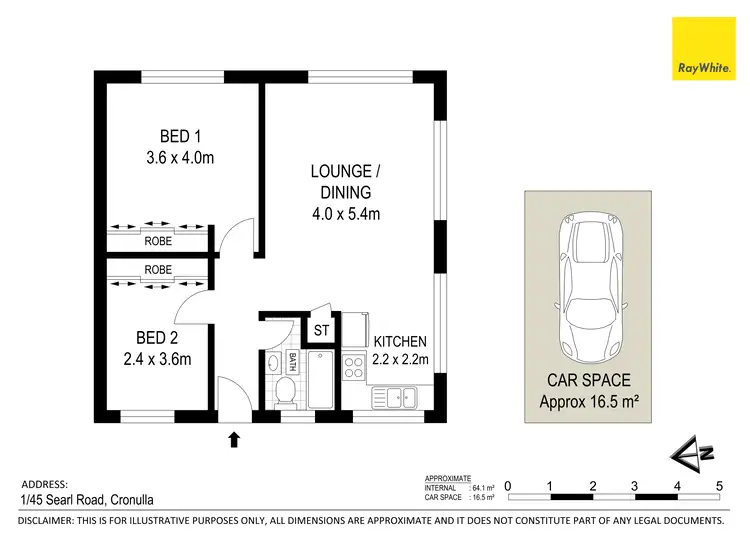 Floorplan of Homely apartment listing, 1/45 Searl Road, Cronulla NSW 2230