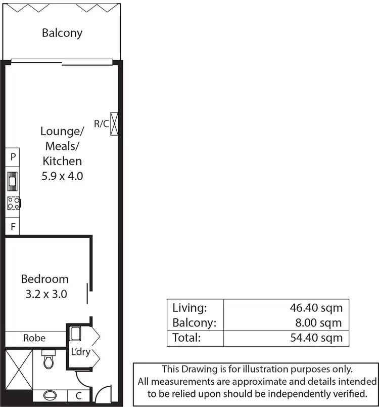 Floorplan of Homely apartment listing, 410/10 Balfours Way, Adelaide SA 5000