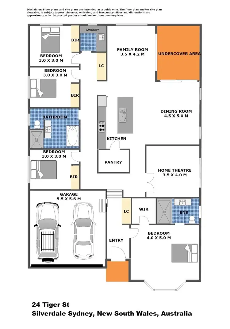 Floorplan of Homely house listing, 24 Tiger Street, Silverdale NSW 2752