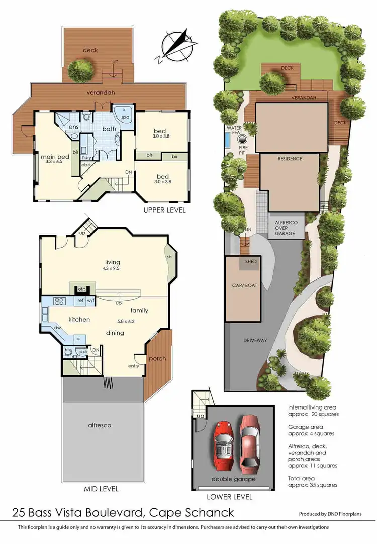Floorplan of Homely house listing, 25 Bass Vista Boulevard, Cape Schanck VIC 3939