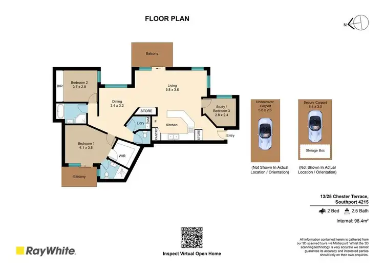 Floorplan of Homely unit listing, 13/25 Chester Terrace, Southport QLD 4215