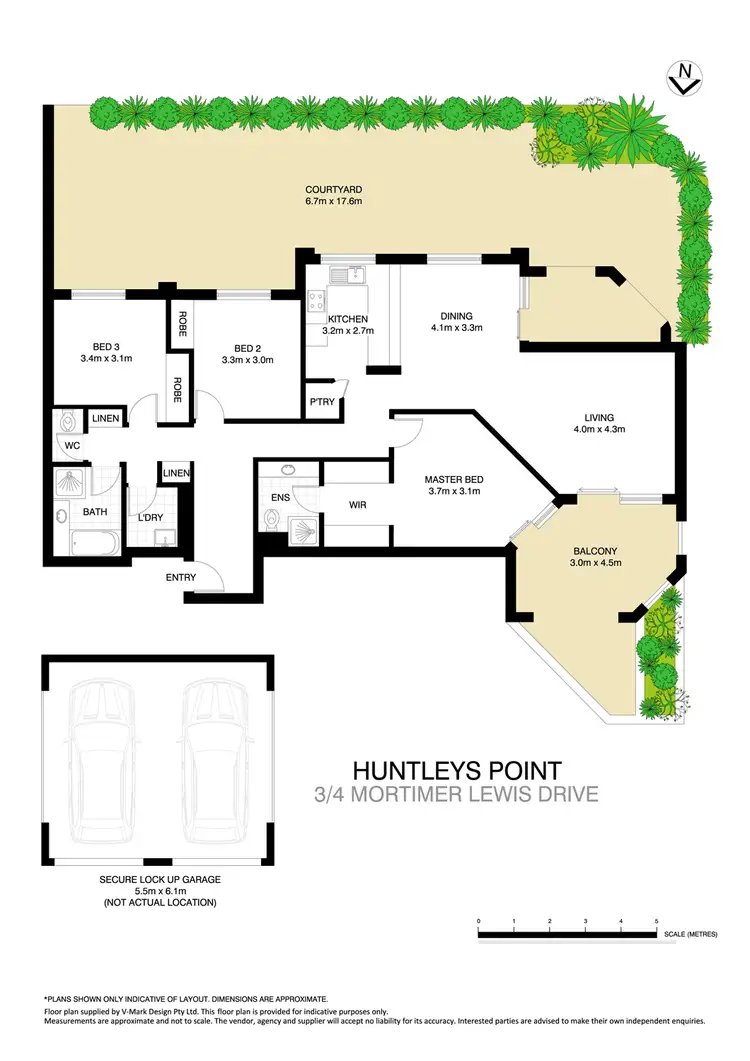 Floorplan of Homely apartment listing, 3/4 Mortimer Lewis Drive, Huntleys Cove NSW 2111