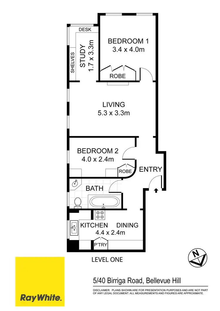 Floorplan of Homely apartment listing, 5/40 Birriga Road, Bellevue Hill NSW 2023