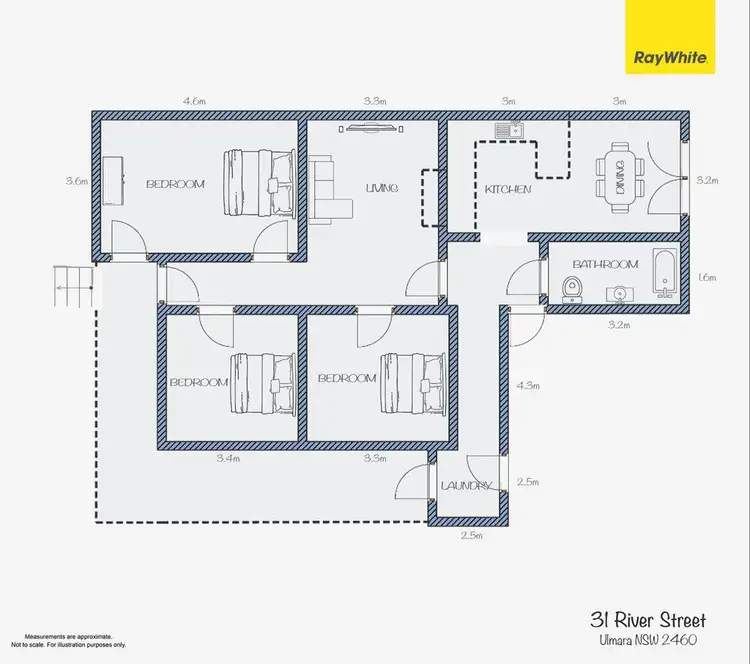 Floorplan of Homely house listing, 31 River Street, Ulmarra NSW 2462