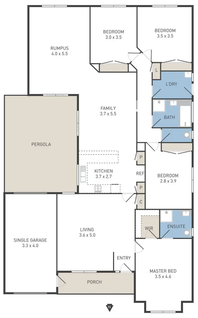 Floorplan of Homely house listing, 12 Parklea Way, Tarneit VIC 3029