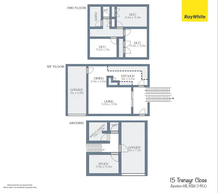 Floorplan of Homely house listing, 15 Trenayr Close, Junction Hill NSW 2460