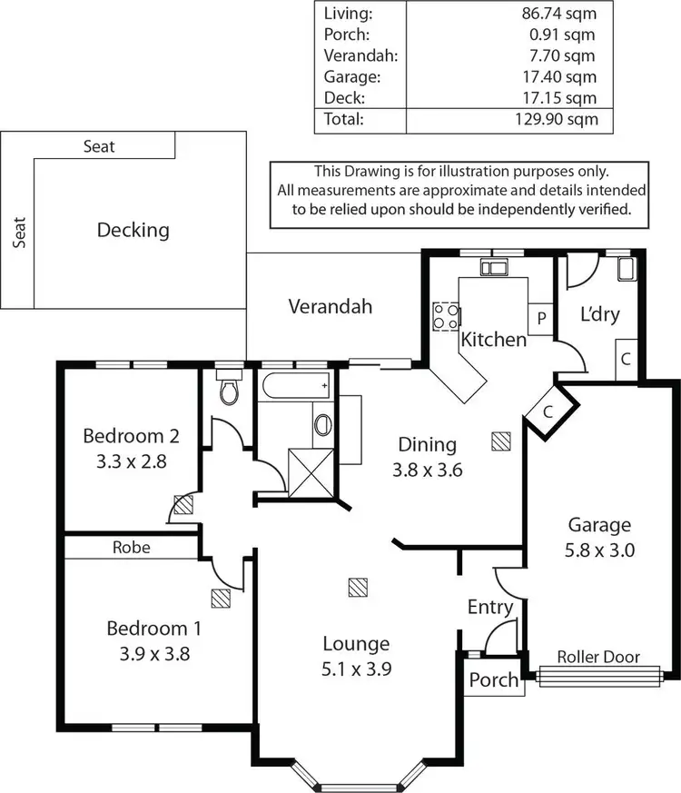 Floorplan of Homely unit listing, 8-2 Holton Court, St Peters SA 5069