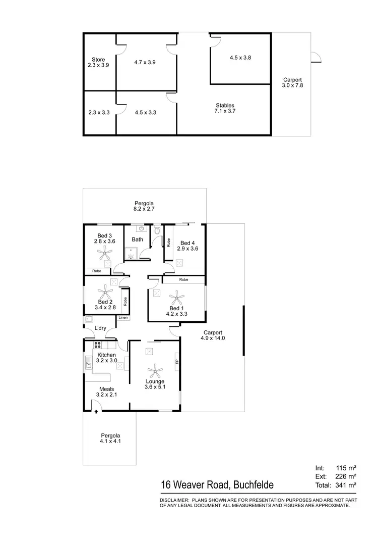 Floorplan of Homely house listing, 16 Weaver Road, Buchfelde SA 5118
