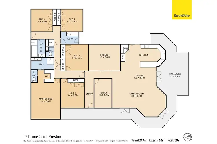 Floorplan of Homely house listing, 22 Thyme Court, Preston QLD 4352