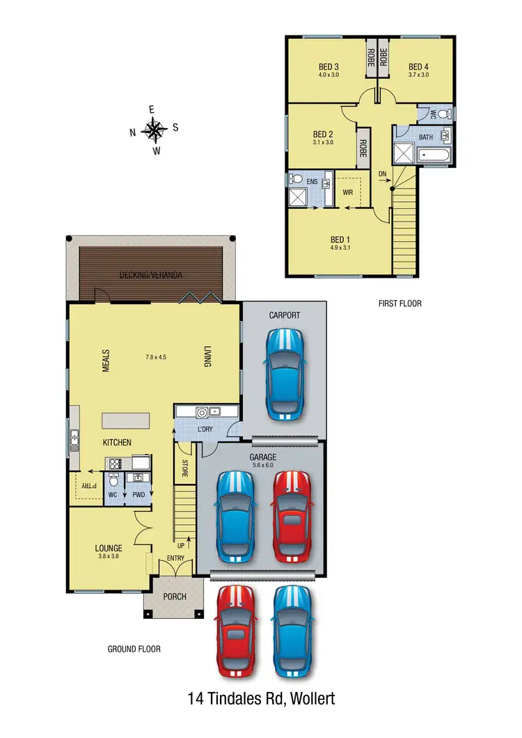 Floorplan of Homely house listing, 14 Tindales Road, Wollert VIC 3750