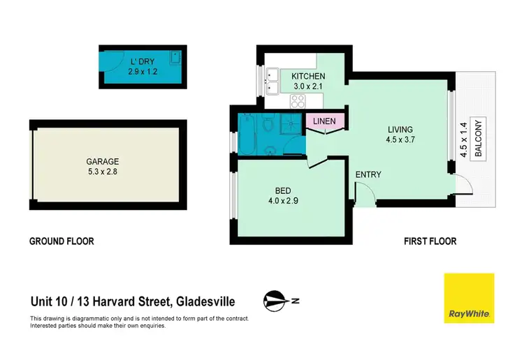 Floorplan of Homely apartment listing, 10/13 Harvard Street, Gladesville NSW 2111