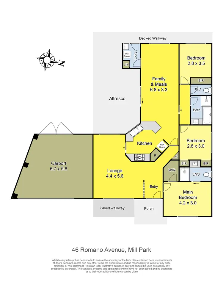 Floorplan of Homely house listing, 46 Romano Avenue, Mill Park VIC 3082