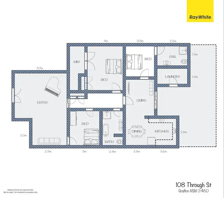 Floorplan of Homely house listing, 108 Through Street, South Grafton NSW 2460