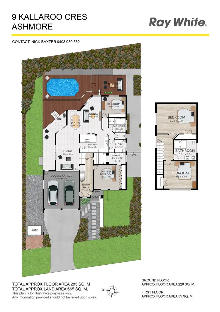 Floorplan of Homely house listing, 9 Kallaroo Crescent, Ashmore QLD 4214