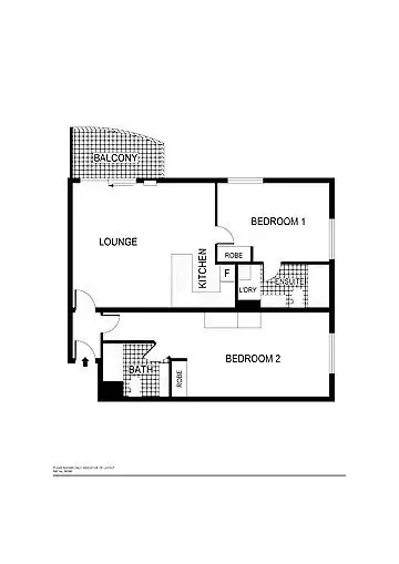 Floorplan of Homely unit listing, 61/84 Northbourne Avenue, Braddon ACT 2612