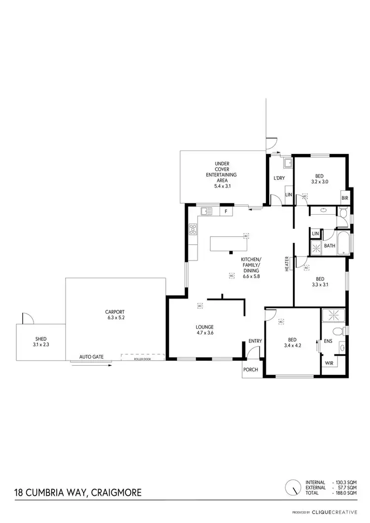 Floorplan of Homely house listing, 18 Cumbria Way, Craigmore SA 5114