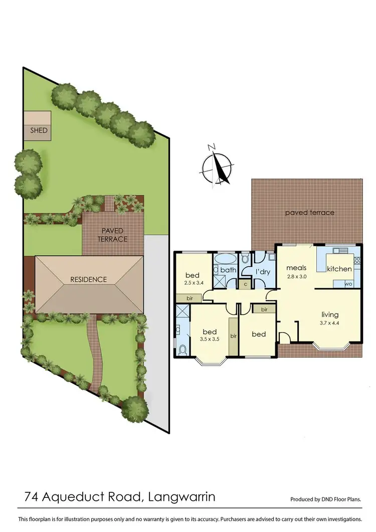 Floorplan of Homely house listing, 74 Aqueduct Road, Langwarrin VIC 3910