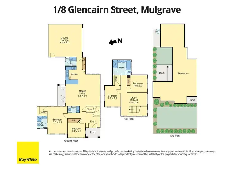 Floorplan of Homely townhouse listing, 1/8 Glencairn Street, Mulgrave VIC 3170