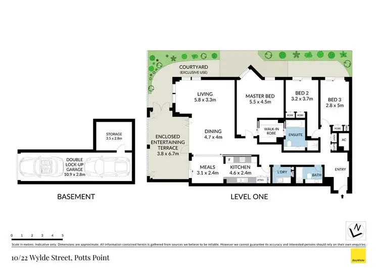 Floorplan of Homely apartment listing, 10/22 Wylde Street, Potts Point NSW 2011