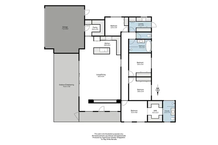 Floorplan of Homely house listing, 18 Weary Dunlop Drive, Benalla VIC 3672