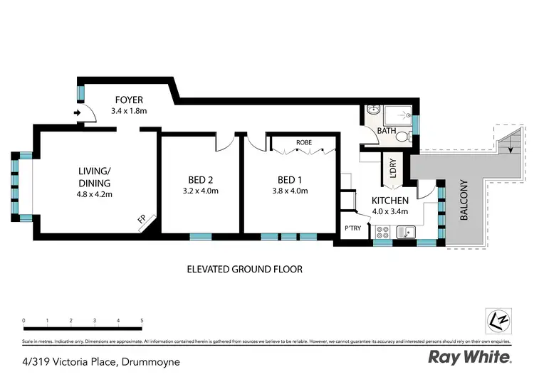 Floorplan of Homely unit listing, 4/319 Victoria Place, Drummoyne NSW 2047