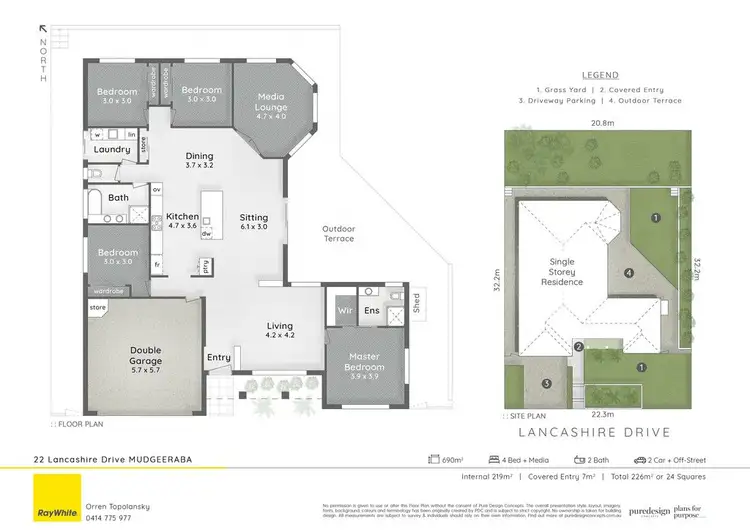 Floorplan of Homely house listing, 22 Lancashire Drive, Mudgeeraba QLD 4213