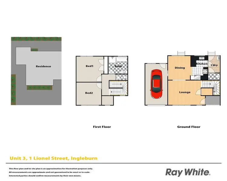 Floorplan of Homely townhouse listing, 3/1 Lionel Street, Ingleburn NSW 2565