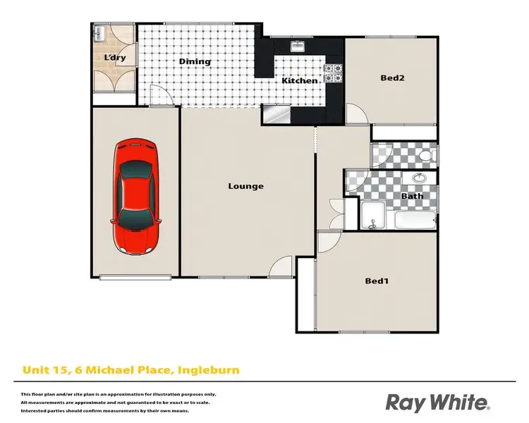 Floorplan of Homely villa listing, 15/6 Michael Place, Ingleburn NSW 2565
